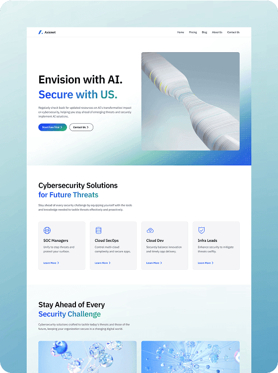 Axionet template preview