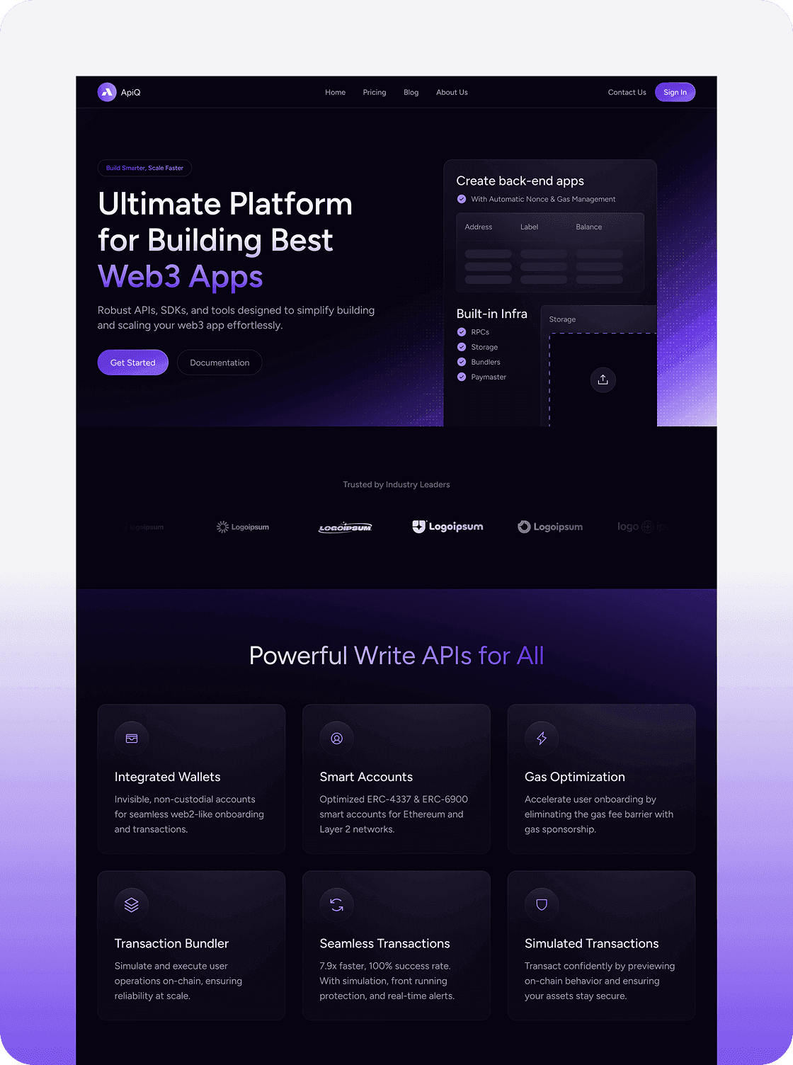 APIQ  template preview