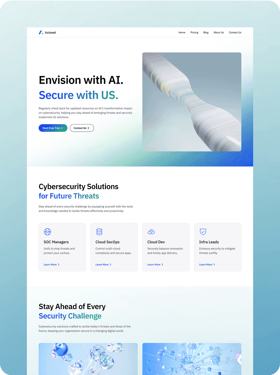 Axionet template preview